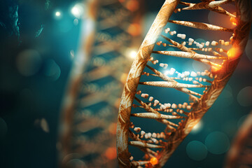 Genes. Macro of dna. Science, research and genetics 