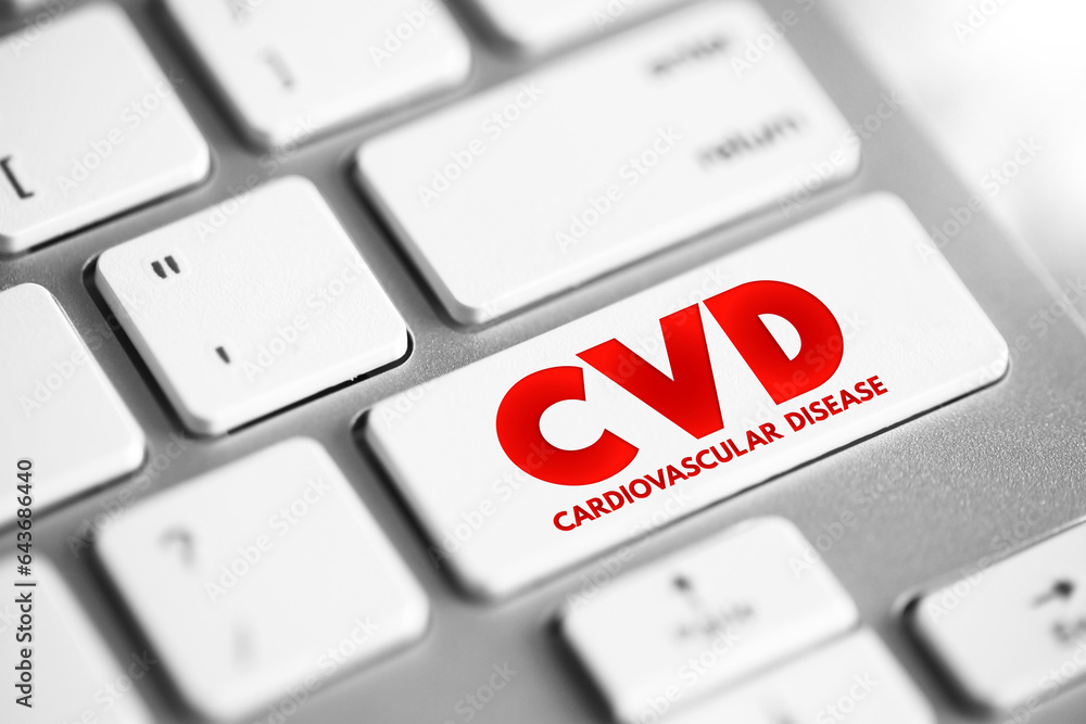 CVD Cardiovascular Disease - group of disorders of the heart and blood ...