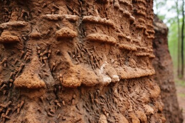 Poster - close-up of intricate termite mound texture