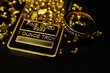 Gold bar gold ring precious metal investing money