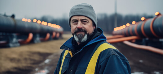 Poster - Petrochemical industry inspector, Oil and Gas Industry.