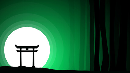 Torii gates background.  japanese torii gate wallpaper. Japanese Gate background. 