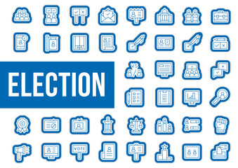  Icones et pictogrammes election vote et décision