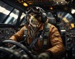 Warrior of the Skies: Majestic Eagle Concept in Airforce Jet Cockpit