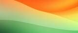 Fototapeta Abstrakcje - Abstrakcyjne gradientowe tło - fale w kolorze zielonym i pomarańczowym. Warstwy, struktura.