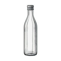 Sticker - Transparent glass bottle