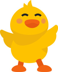 Wall Mural - Cute Baby Duck Illustration