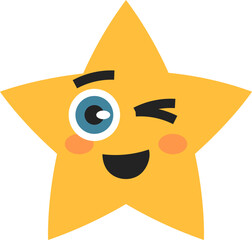 Wall Mural - Cute Star in Happy