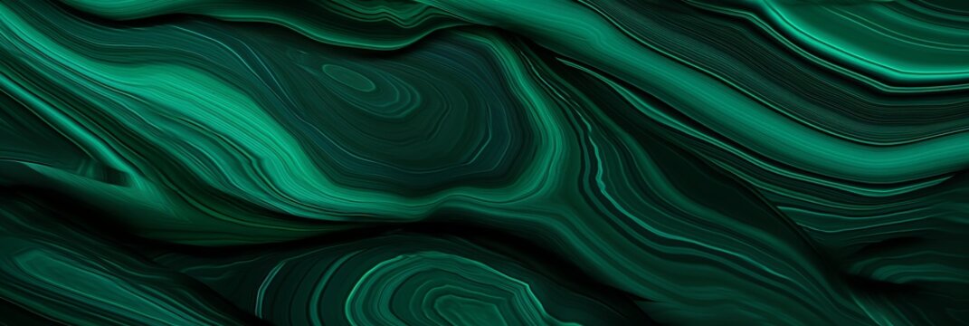 Malachite Crystal Creative Abstract Photorealistic Texture. Screen Wallpaper. Digiral Art. Abstract Bright Surface Background. Ai Generated Vibrant Texture Pattern.