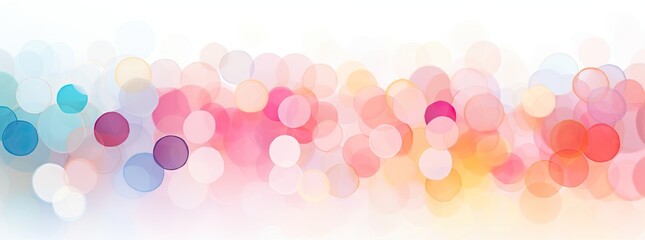 Wall Mural - rainbow circles in different colors, in the style of contemporary candy-coated, abstraction
