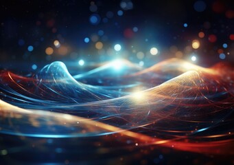 quantum abstract technology background. Hardware quantum form. Future technology. Decoding dna. AI Generative.
