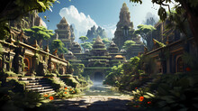 A Beautiful Temple In Bali