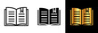 © Yusqy - Bookmarks icon representing bookmarks, symbolizing saving and organizing content, useful for quick access in books, documents, and digital media.