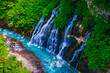 Shirahige Waterfalls in Biei, Japan,Hokkaido,Kamikawa-gun,Biei, Hokkaido