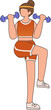 © Whimsy - Workout Girl Character Illustration