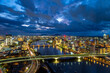 © amanaimages - Historic Bandai Bridge and the beautiful night view along the Niigata Shinano River, Niigata Prefecture,Niigata, Niigata,Chuo-ku,Bandaijima,Japan