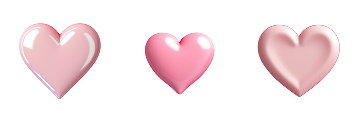 Poster - Valentine s Day symbol heart shaped object on a transparent background