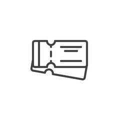 Sticker - Tickets line icon