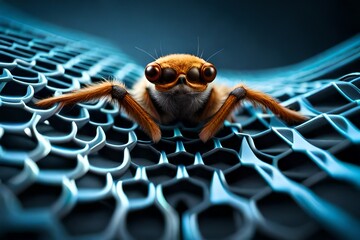 spider in a net