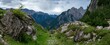 The beautiful Slovenian mountains of the Julian Alps. Triglav National Park.