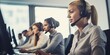 © Ben - Customer Support: Responsive Representatives at Work in a Bustling Call Center