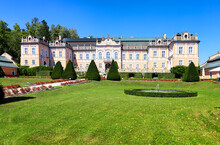 Nové Hrady Castle In Rococo Style In Eastern Bohemia, Czech Republic
