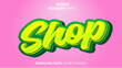 © LVS Studio - Pink Shop Greenc Editable Vetor Text Effect Editable