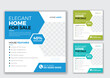 © High Creative IT - Free vector modern and creative real estate squared social media post and flyer design template for sale home house or buildings.