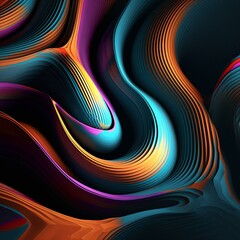 Poster - Abstract 3D Background, Generative AI