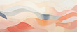 Abstrakcyjne tło w pastelowe fale - obraz na płótnie. Kolory niebieski i pomarańczowy - wzorki