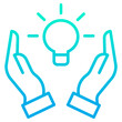 © kiran Shastry - Outline gradient Hand Idea icon
