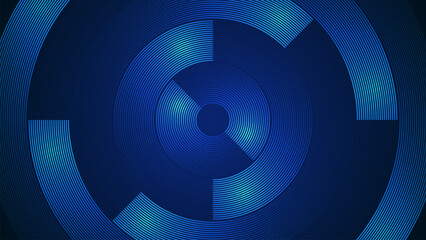 Wall Mural - dark blue simple abstract background with lines in a curved style geometric style as the main elemen