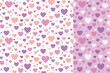 pattern swatch, CS6, Heart made of polka dots and stars.(Three-colors)