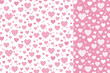 pattern swatch, CS6, Heart made of polka dots and stars.(one-color)