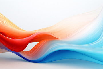 Wall Mural - Colorful abstract background image like water and wave on white background