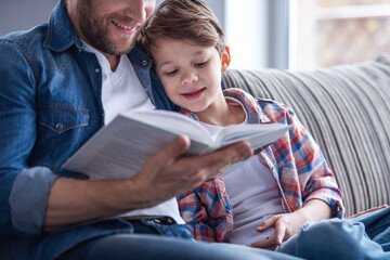 Wall Mural - Father and son