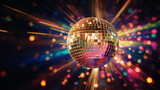 Fototapeta Na ścianę - Party lights disco ball