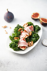 Wall Mural - Figs with bacon, walnut and kale