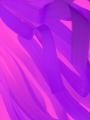 Aufkleber - Beautiful pattern with fluctuating strips of fabric in the wind. Abstract background. 3d rendering digital illustration