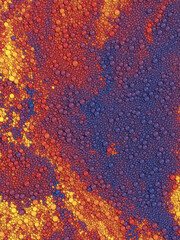 Poster - Streams of multicolored spherical particles. Creative design. 3d rendering digital illustration
