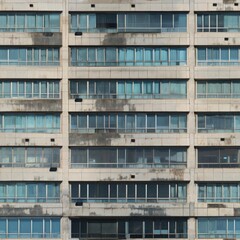 Canvas Print - Seamless texture. The facade of the building