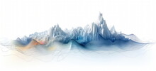Graphic Background For Something Related To Oceanography, Glaciology Or Marine Observation Systems