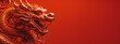 dragon de bois rouge, pour le nouvel an chinois 2024