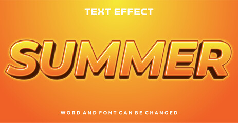 Wall Mural - Summer editable text effect