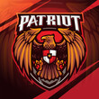 Garuda patriot esport mascot logo design