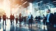 © Savinus - Blurred business people walking in modern area