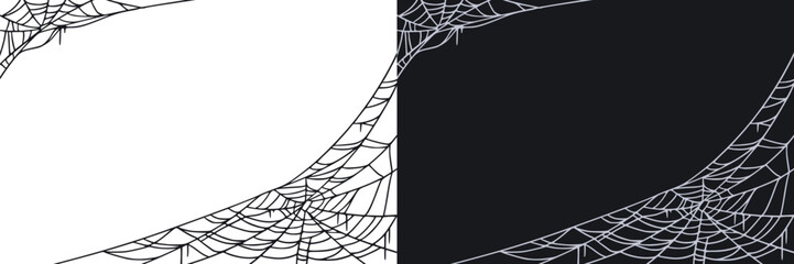 Wall Mural - Spider web for cards and background for Halloween
