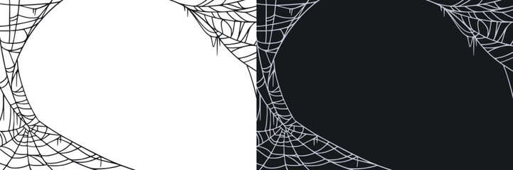 Wall Mural - Spider web for cards and background for Halloween