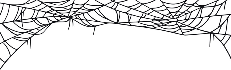 Wall Mural - Spider web for cards and background for Halloween october holidays