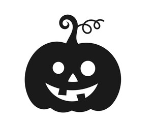 Wall Mural - halloween pumpkin jack o lantern icon. png illustration
